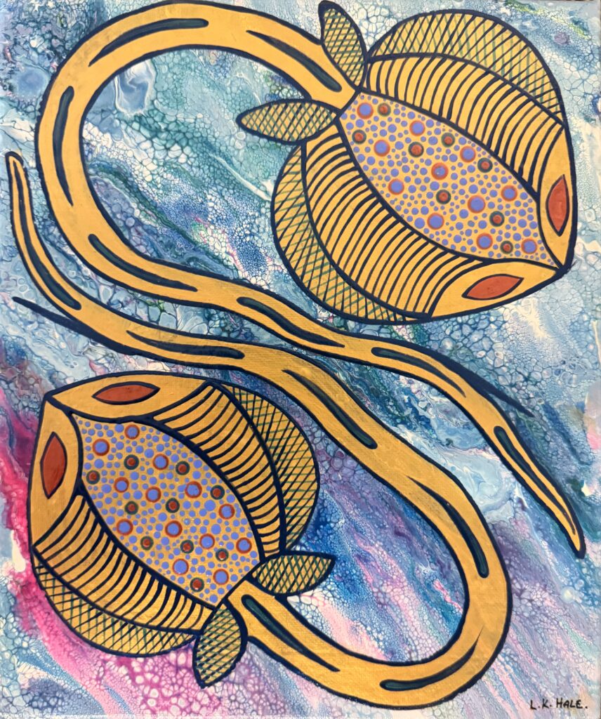 Stingrays - Painting - Larissa Hale