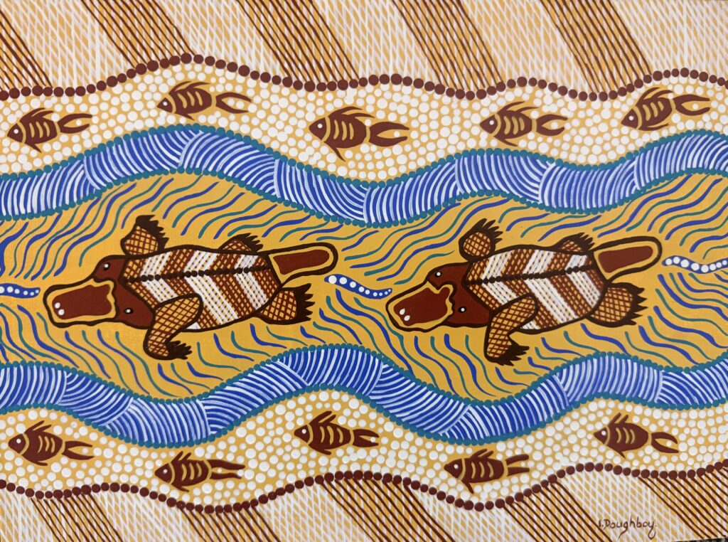 Platypus - Painting - Irene  Bowyer