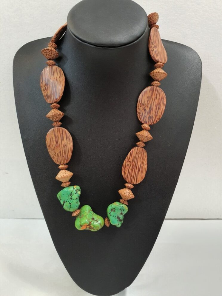 Turquoise & Coconut Wood - Jewellery Unique - Larissa  Hale