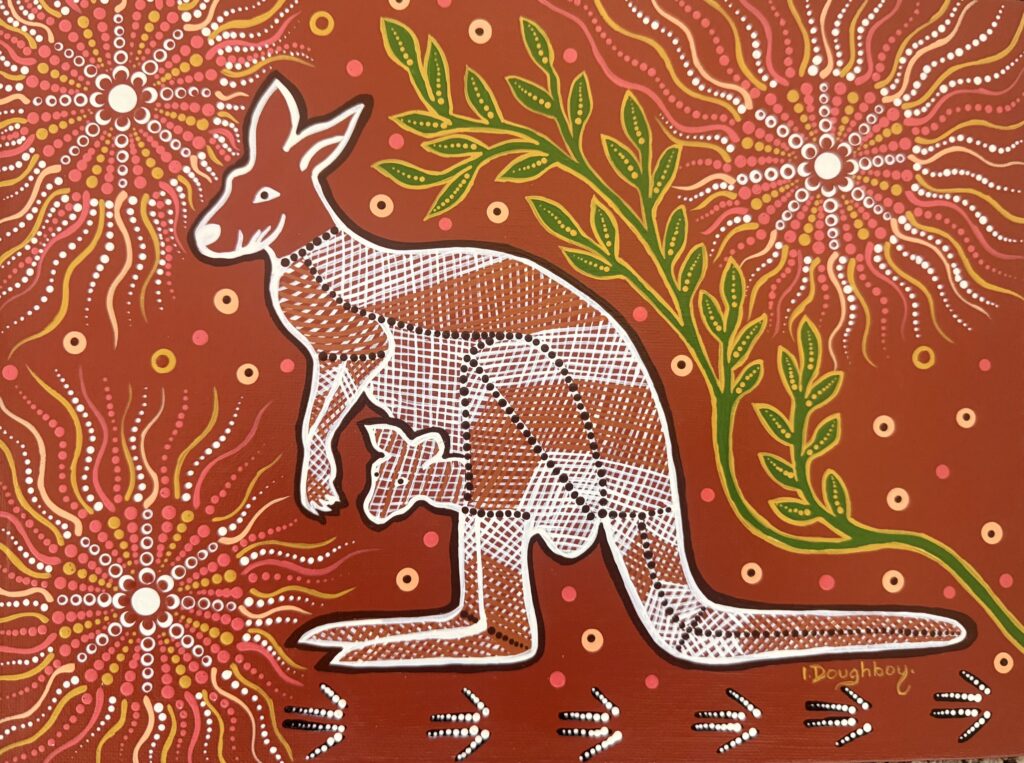 Kangaroo - Painting - Irene  Bowyer