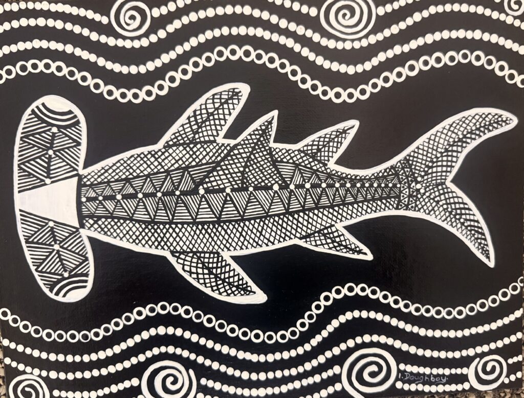 Hammerhead - Painting - Irene  Bowyer