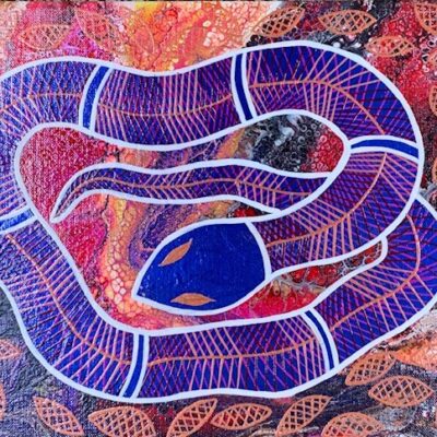 Scrub Python - Painting - Larissa  Hale