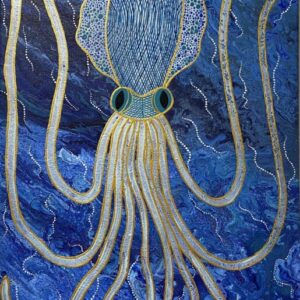 Squid - Painting - Larissa  Hale
