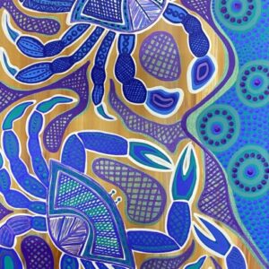 Sand Crab - Painting - Zeila  Wallace