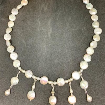 Freshwater Pearl & Silver Necklace - Jewellery Unique - Larissa Hale