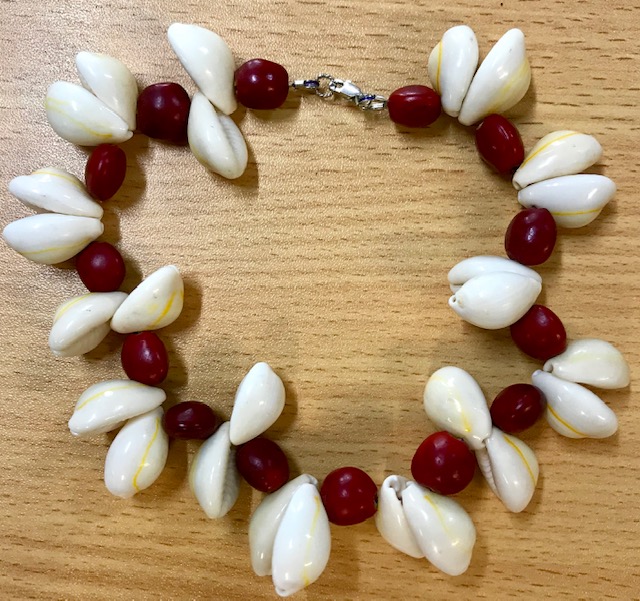 Shell and Sandlewood Seed Anklet - Jewellery Unique - Larissa  Hale