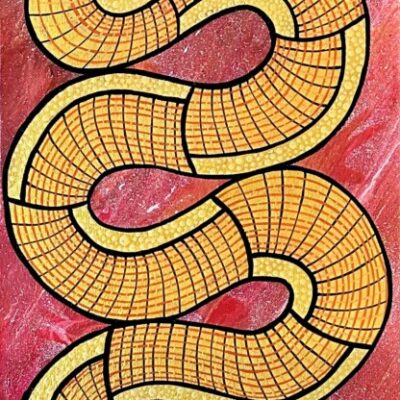 Black Head Python - Painting - Larissa Hale