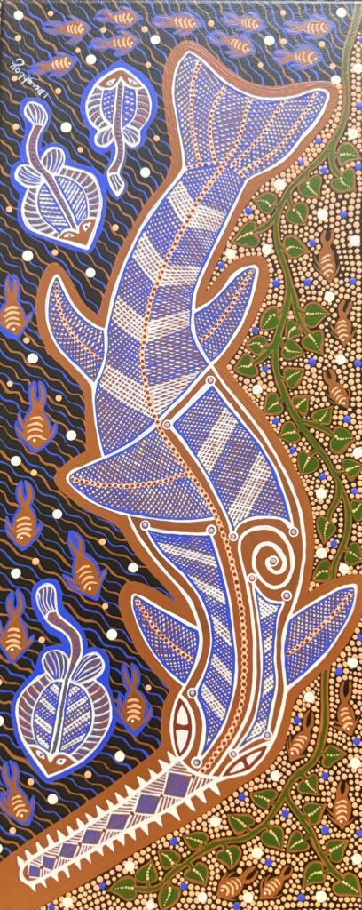 Swordfish in the Shallows - Painting - Irene  Bowyer