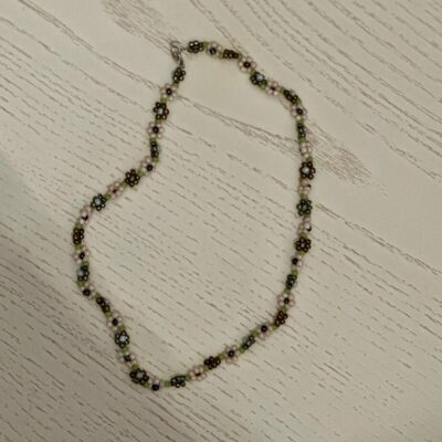 white and metallic bead necklace - Jewellery Unique - Leilani Hale