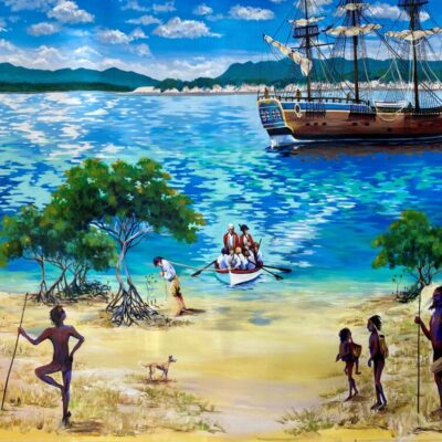 The Endeavour 1770 - Painting - Raewyn Tougas