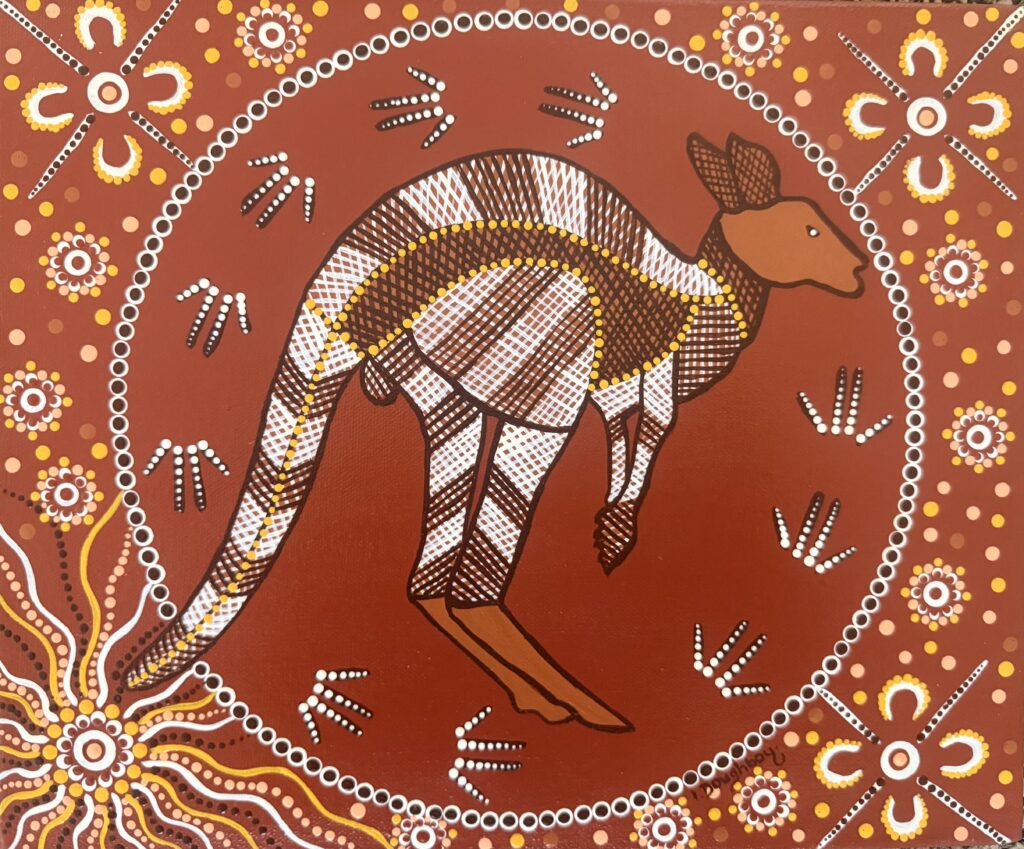 Kangaroo - Painting - Irene  Bowyer