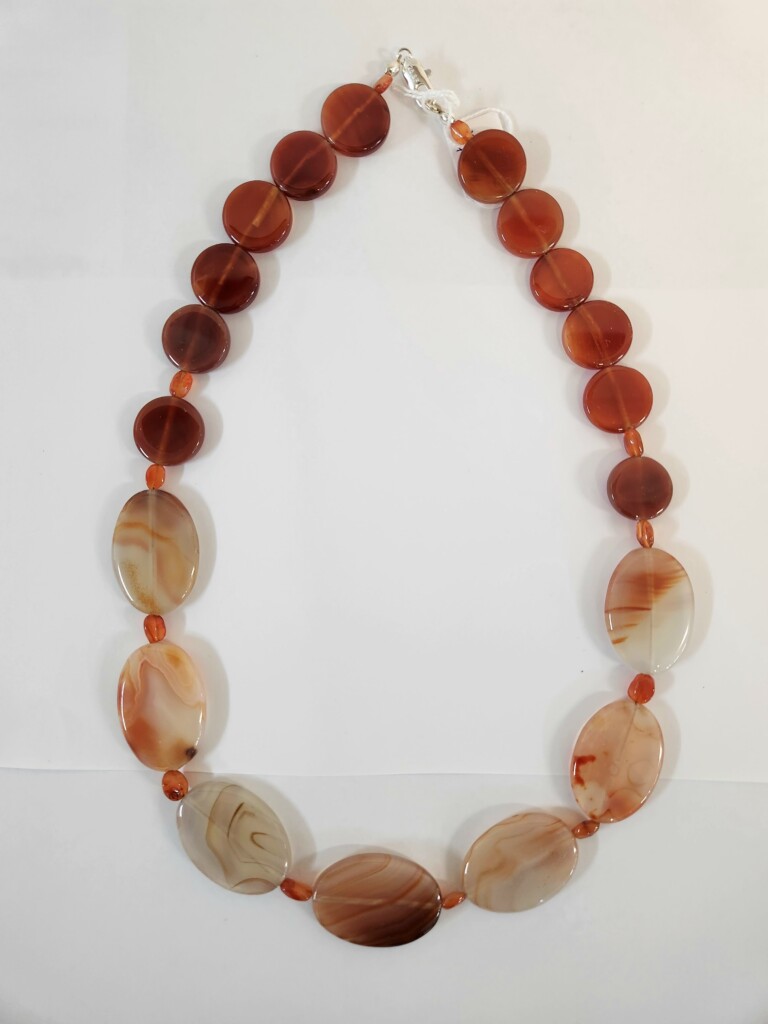 Agate & Carnelian Necklace - Jewellery Unique - Larissa  Hale