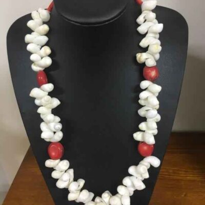 Necklace - Shell/Coral/Sterling Silver - Jewellery Unique - Larissa Hale