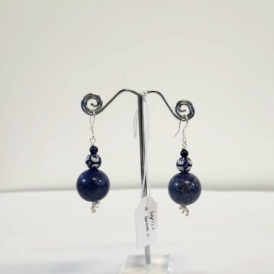Lapis Lazuli & Ceramic Earrings - Jewellery Unique - Larissa Hale