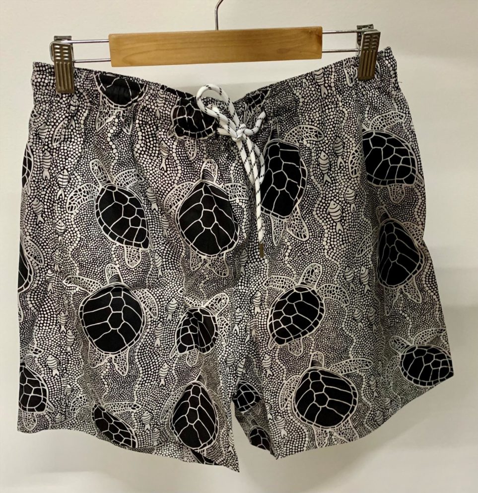 Black & White Sea Turtle - Custom Shorts - Cotton -  -